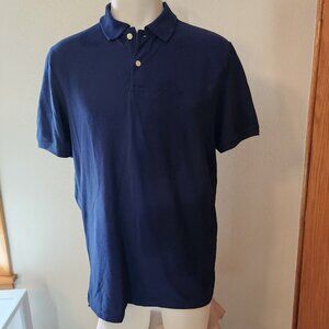 St. John's Bay Men's M Navy Blue Legacy Polo Short Sleeve EUC #590